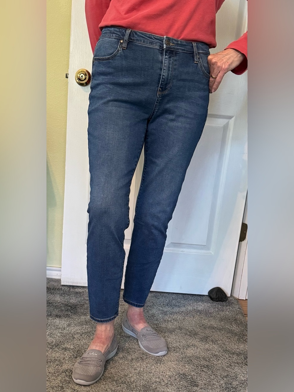 Buffalo Jeans/David Bitton, Women’s Mid-Rise, Soft Stretch, Ankle Skinny Jeans